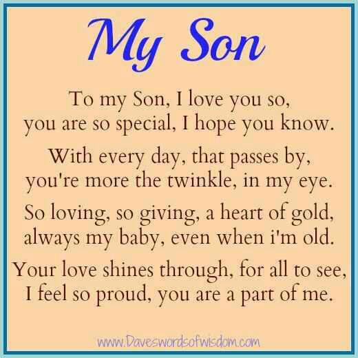 Love My Baby Boy Quotes
 To my baby boy