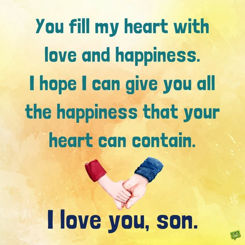 Love Quotes For Son
 Sweet "I Love You" Messages and Quotes for my Children