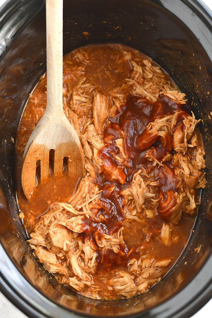 Low Calorie Chicken Crock Pot Recipes
 Healthy Crockpot BBQ Chicken GF Low Cal Skinny