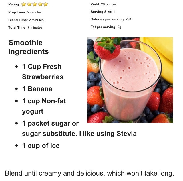 Low Calorie Fruit Smoothie Recipes
 8 best low calorie recipes images on Pinterest