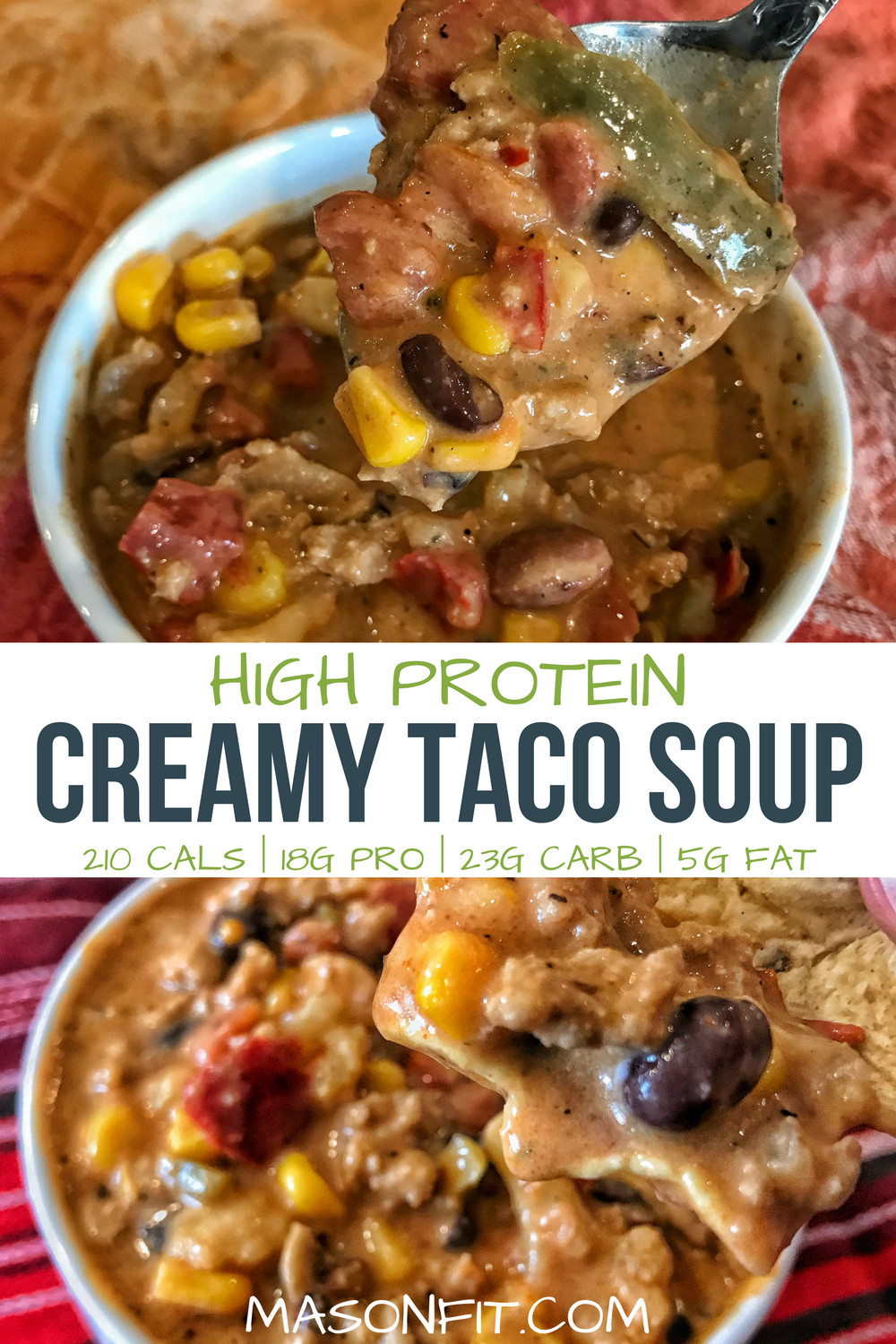 Low Calorie Soup Recipes Under 100 Calories
 A low calorie high protein taco soup recipe with tons of