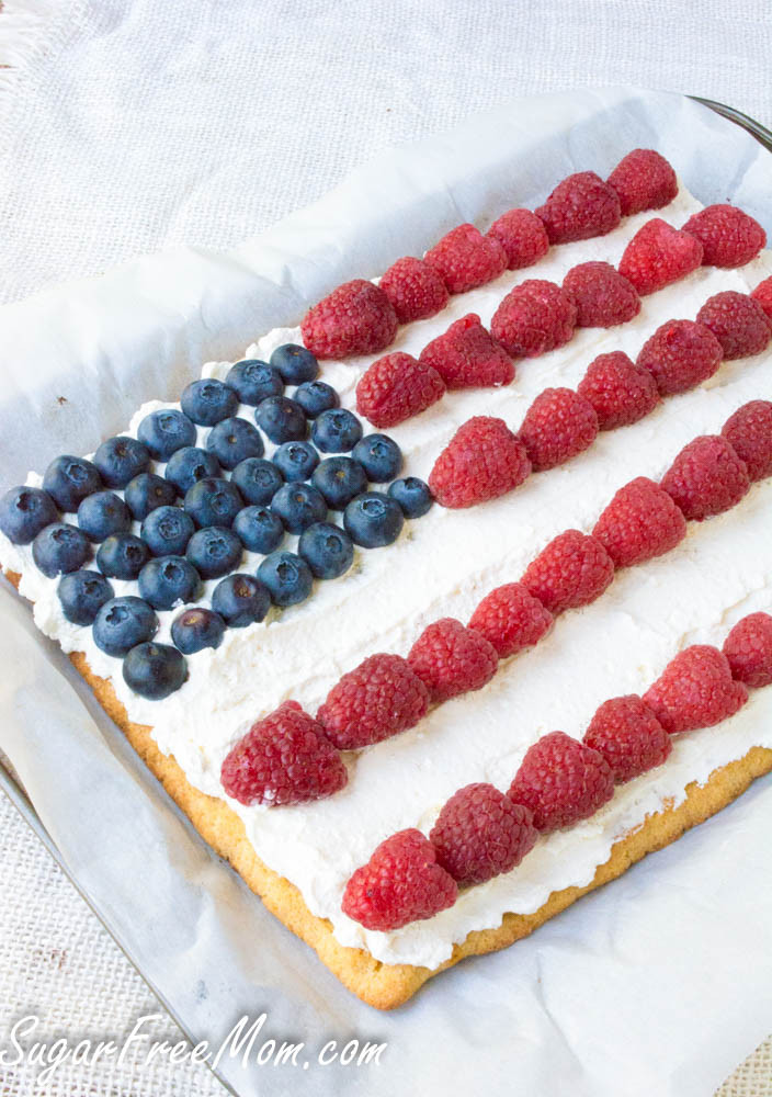 Low Carb 4Th Of July Recipes
 Low Carb Patriotic Dessert Pizza Keto Grain Free