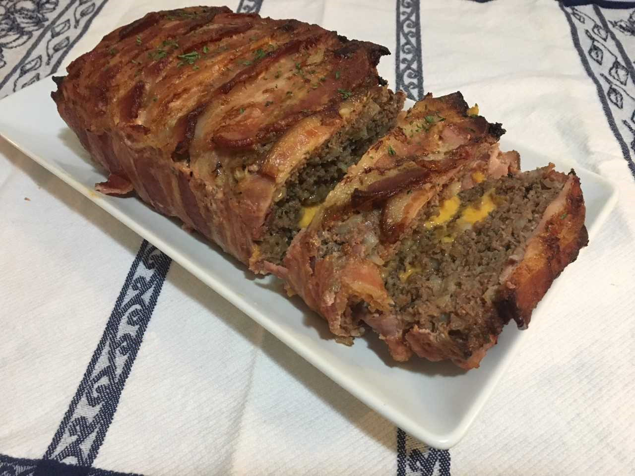 Low Carb Meatloaf With Cheese
 Low Carb Bacon Wrapped Cheese Stuffed Meatloaf Taste and