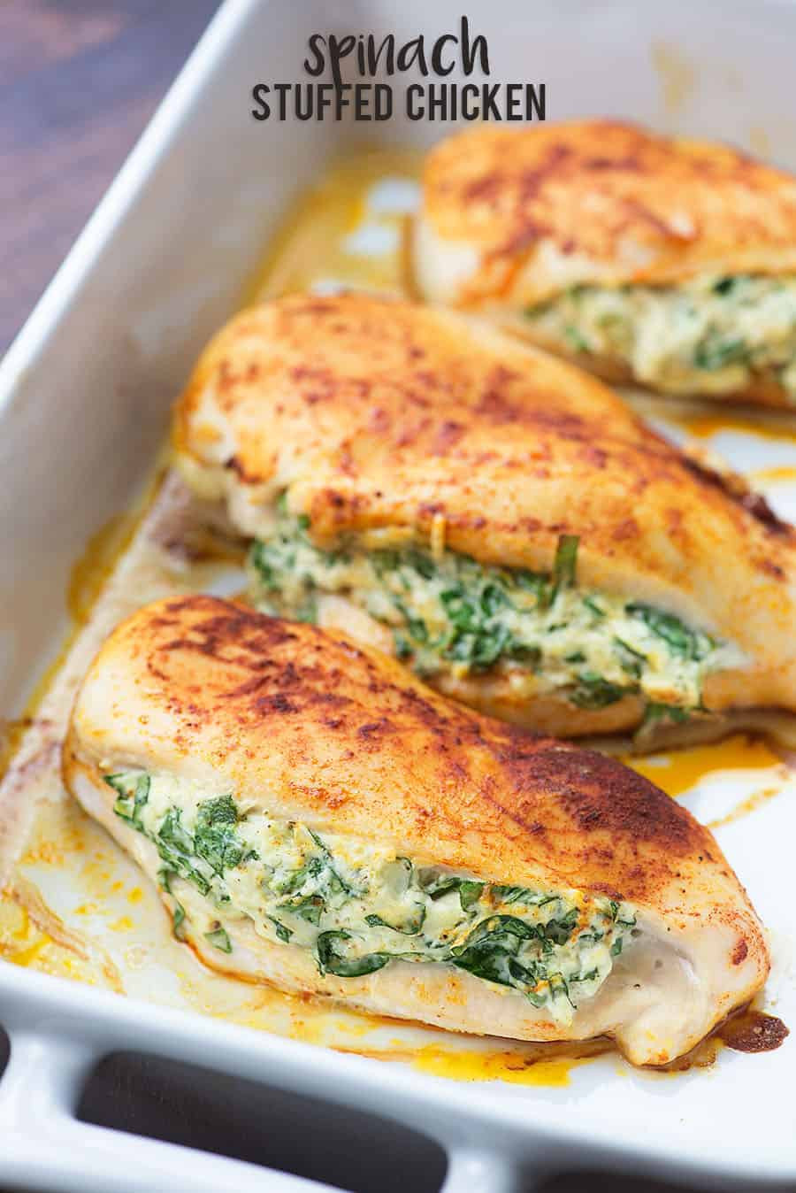 Low Carb Spinach Recipes
 Spinach Stuffed Chicken Breasts a healthy low carb