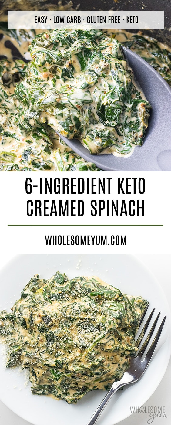 Low Carb Spinach Recipes
 Easy Low Carb Keto Creamed Spinach Recipe VIDEO