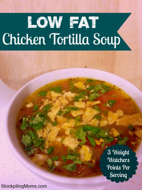 Low Fat Chicken Soup
 Low Fat Chicken Tortilla Soup