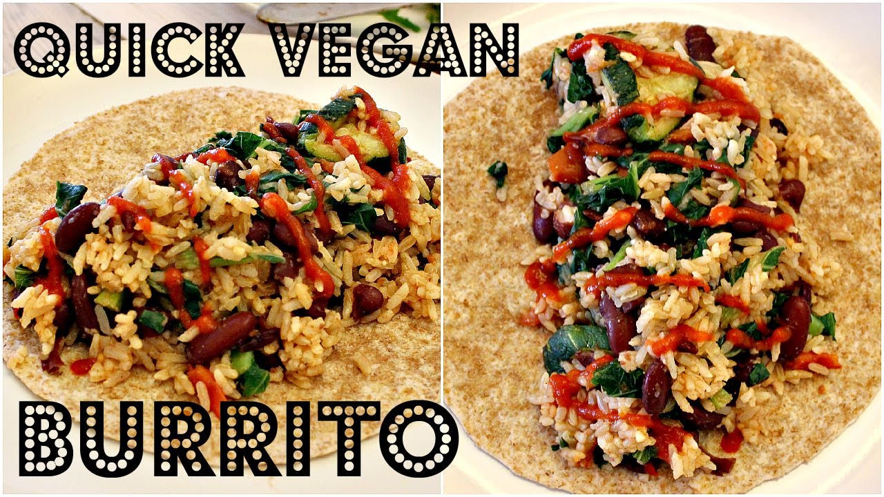 Low Fat Low Calorie Dinners
 QUICK VEGAN DINNER BURRITO High Carb Low Fat