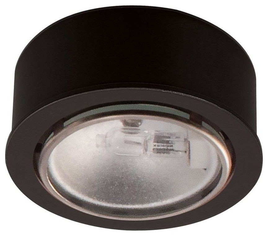 Low Voltage Kitchen Cabinet Lighting
 Halogen Low Voltage Button Puck Light Black