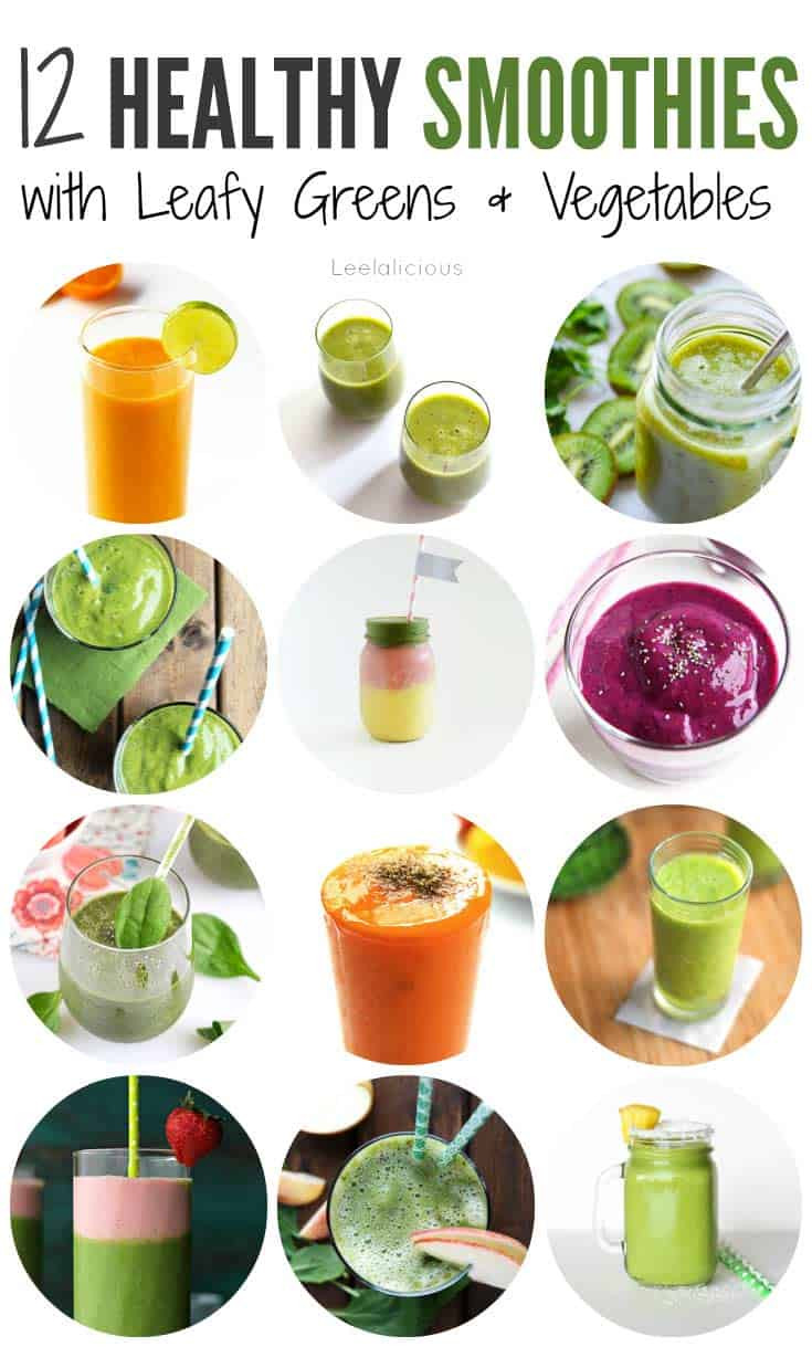 Lunch Smoothie Recipes
 12 Healthy Smoothie Recipes with Leafy Greens or