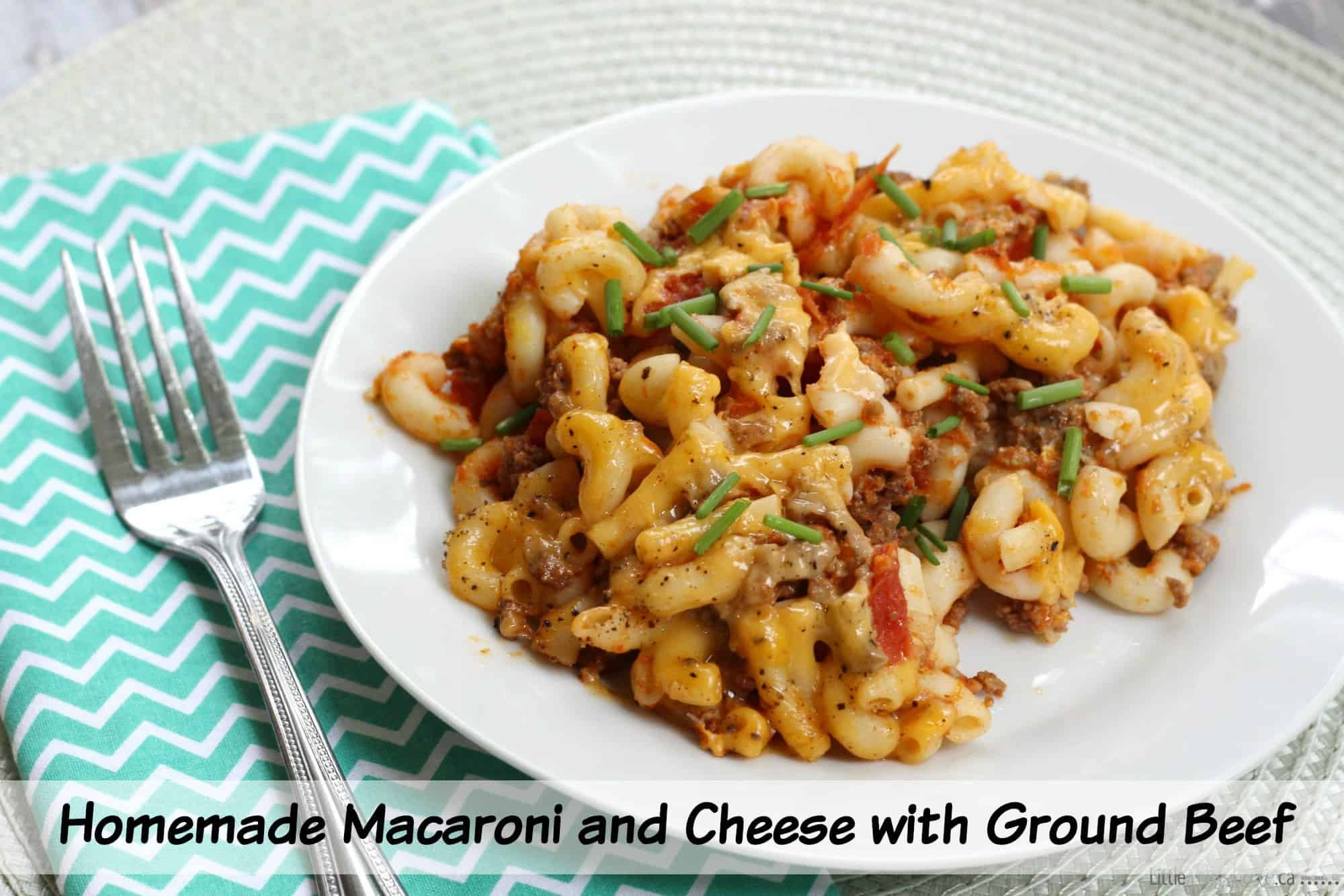 Mac And Cheese With Ground Beef Recipe
 Homemade Macaroni and Cheese with Ground Beef Recipe