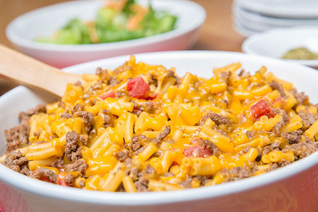 Mac And Cheese With Ground Beef Recipe
 Cheddar Macaroni Ground Beef Casserole Kraft Recipes