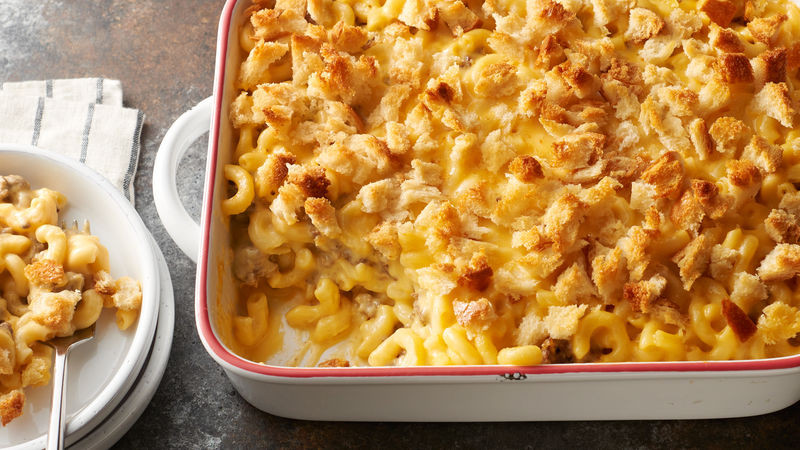 Mac And Cheese With Ground Beef Recipe
 Layered Mac and Cheese with Ground Beef Recipe Pillsbury