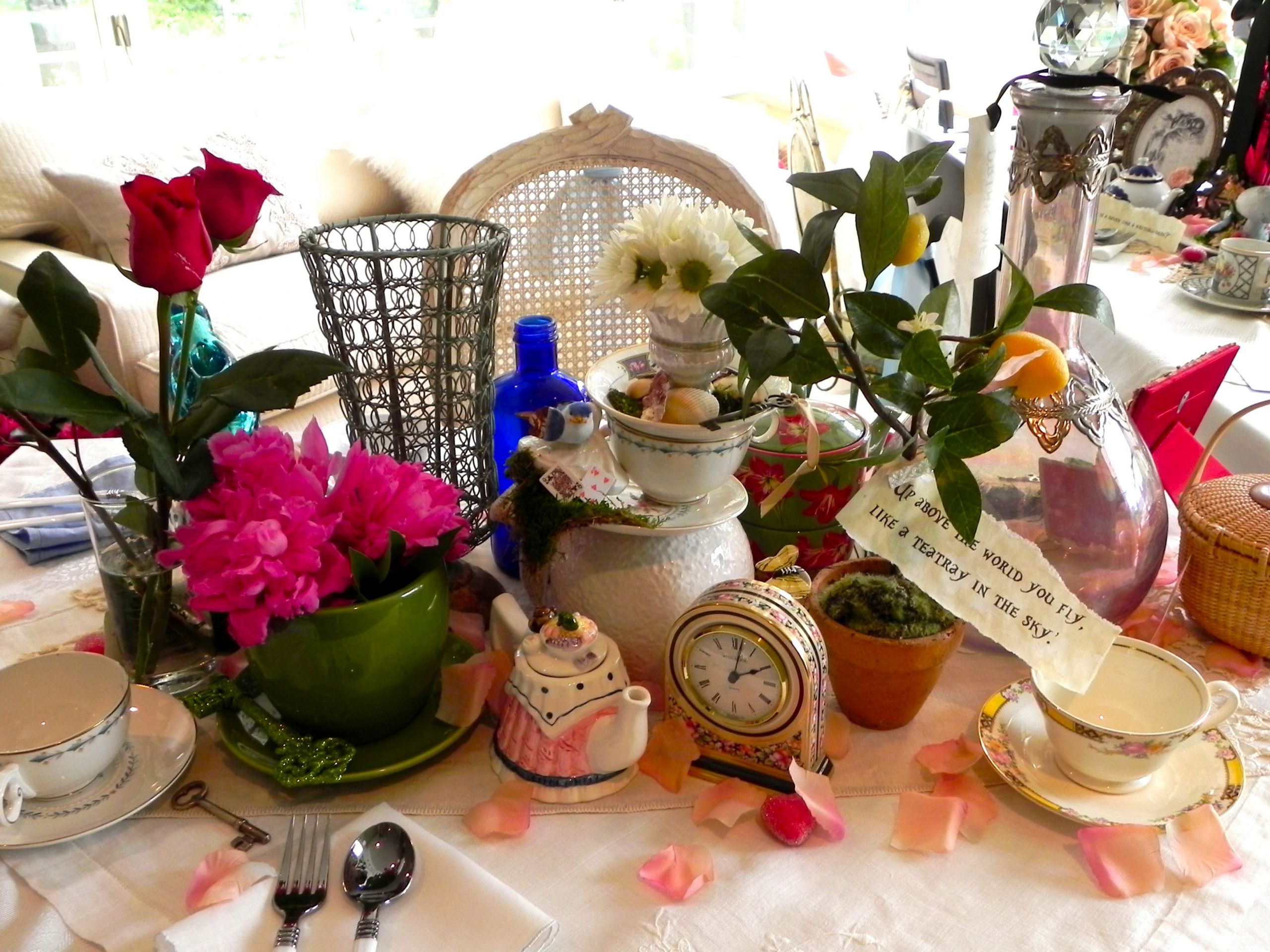 Mad Hatters Tea Party Ideas
 “Mad Tea Party” Theme – a la Hatter Vintage Style Part