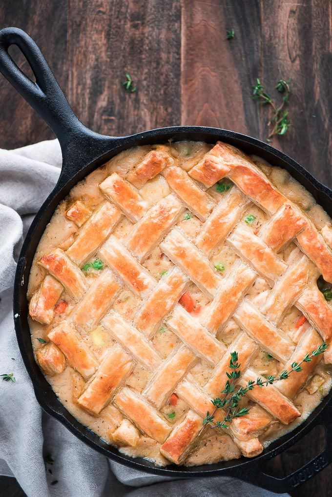 Main Dish Pie Recipes
 Easy Chicken Pot Pie recipe made with puff pastry Easy