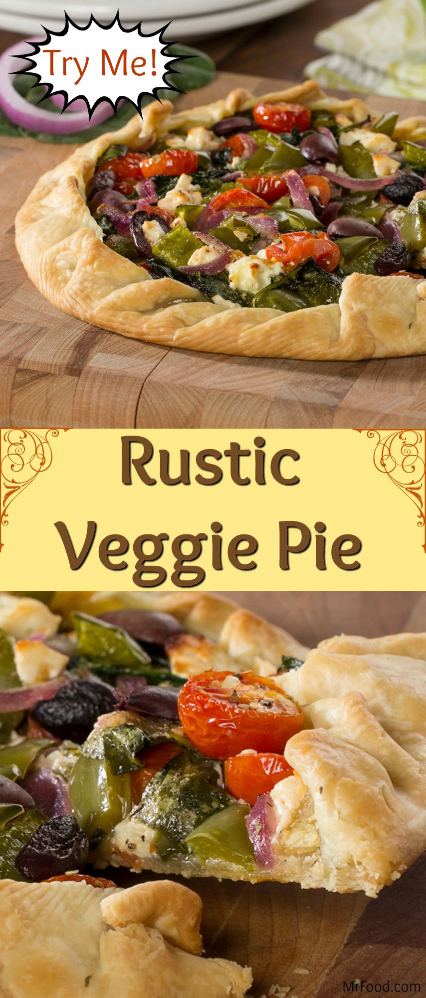Main Dish Pie Recipes
 Rustic Veggie Pie Recipe