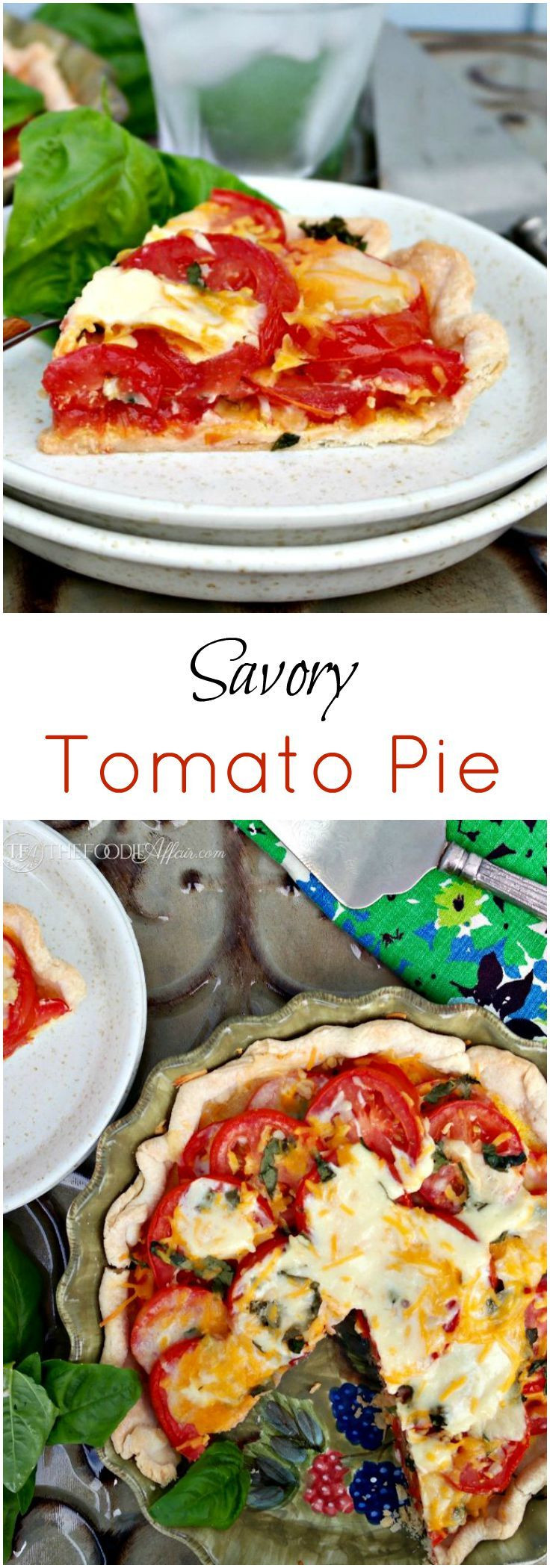 Main Dish Pie Recipes
 Tomato Pie Recipe