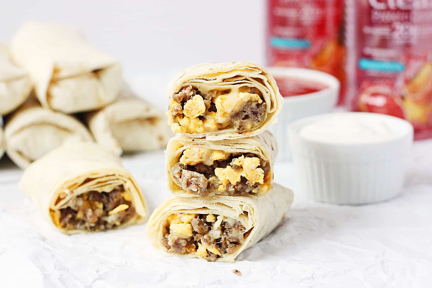 Make Ahead Freezer Breakfast Burritos
 Freezer Breakfast Burritos a Clear Protein Drink That