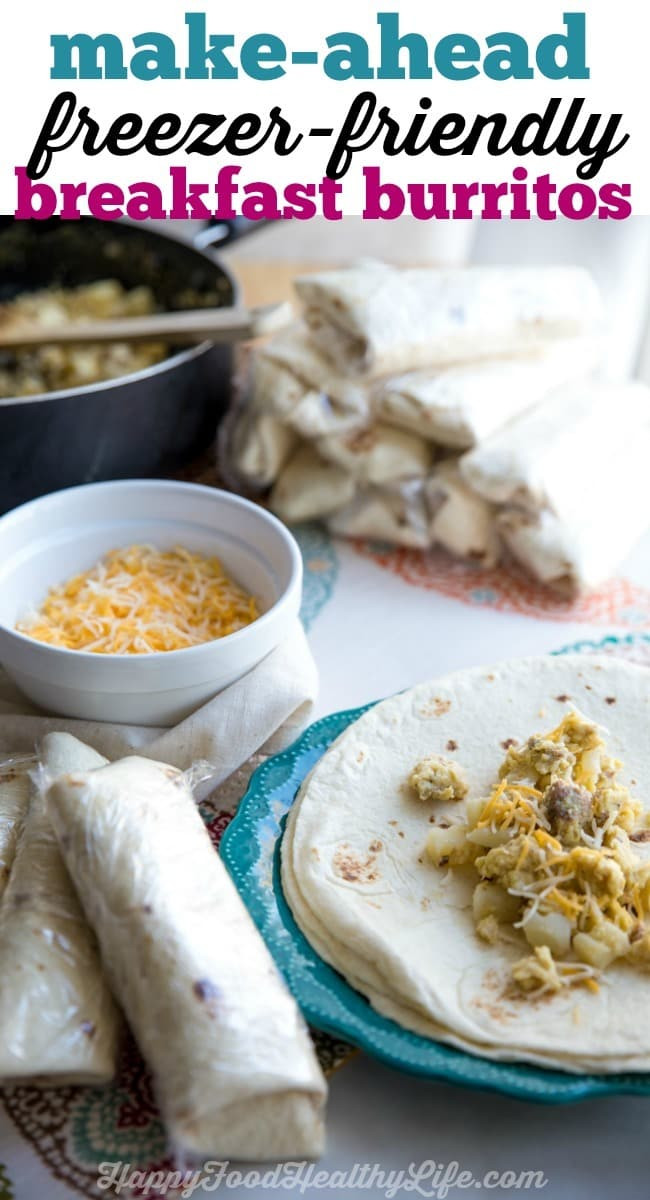 Make Ahead Freezer Breakfast Burritos
 Make Ahead Freezer Friendly Breakfast Burritos