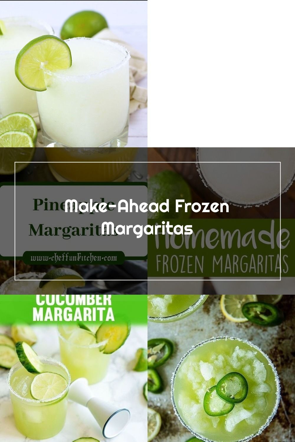 Make Ahead Frozen Margaritas
 Make Ahead Frozen Margaritas blended frozen in mason