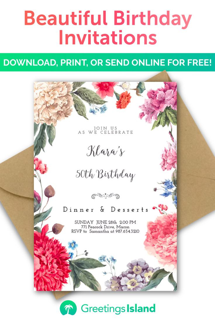 Make Birthday Invitations Online
 Create your own birthday invitation in minutes Download