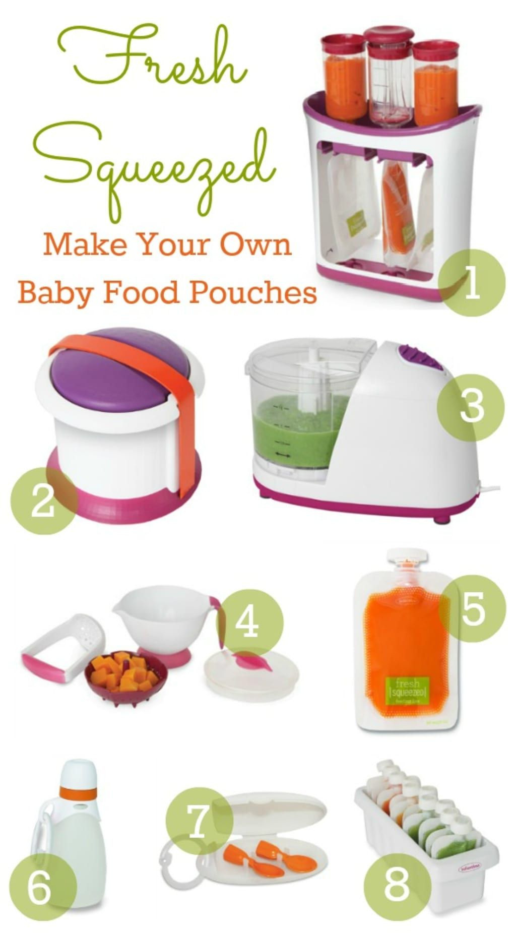 Make Your Own Baby Food Recipes
 Make Your Own Baby Food Pouches with Fresh Squeezed by