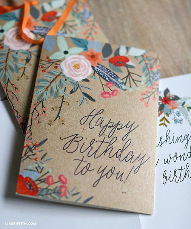 Make Your Own Birthday Card Free
 25 of the Best DIY Birthday Cards