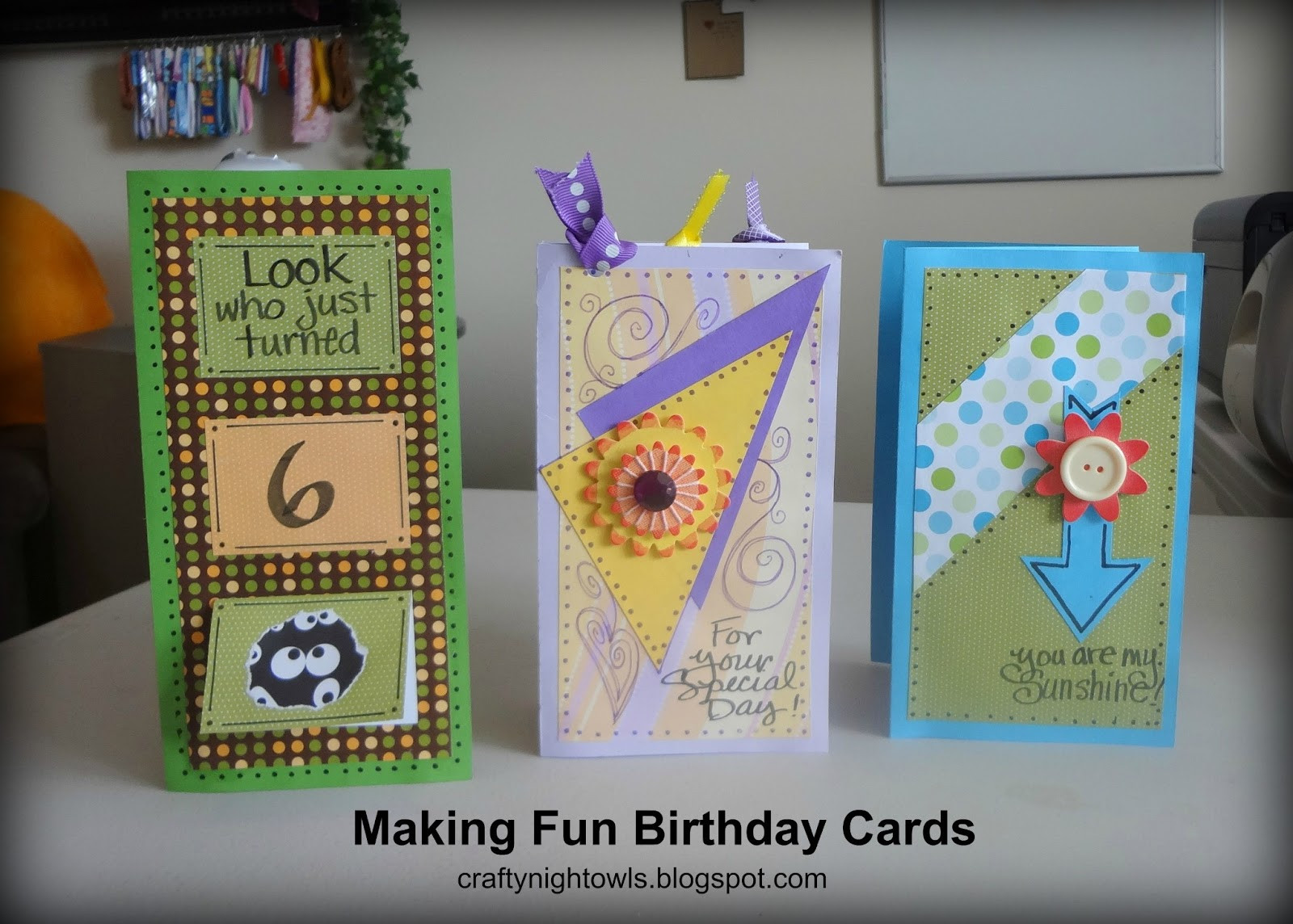 Make Your Own Birthday Cards
 Crafty Night Owls Make Your Own Personalized Birthday Cards