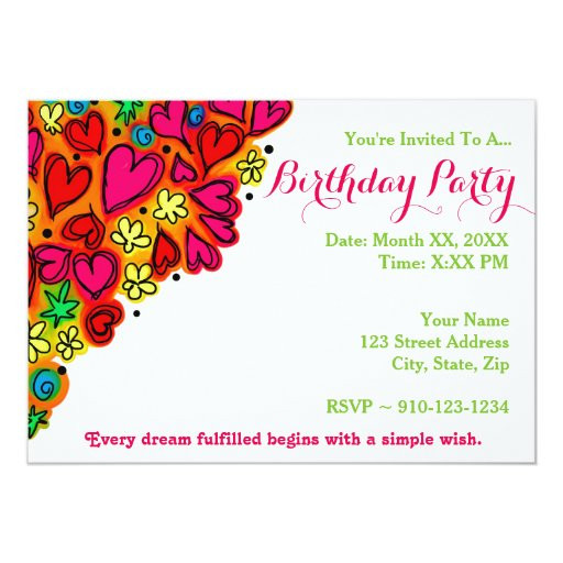 Make Your Own Birthday Invitations
 Create Your Own Birthday Party Invitation