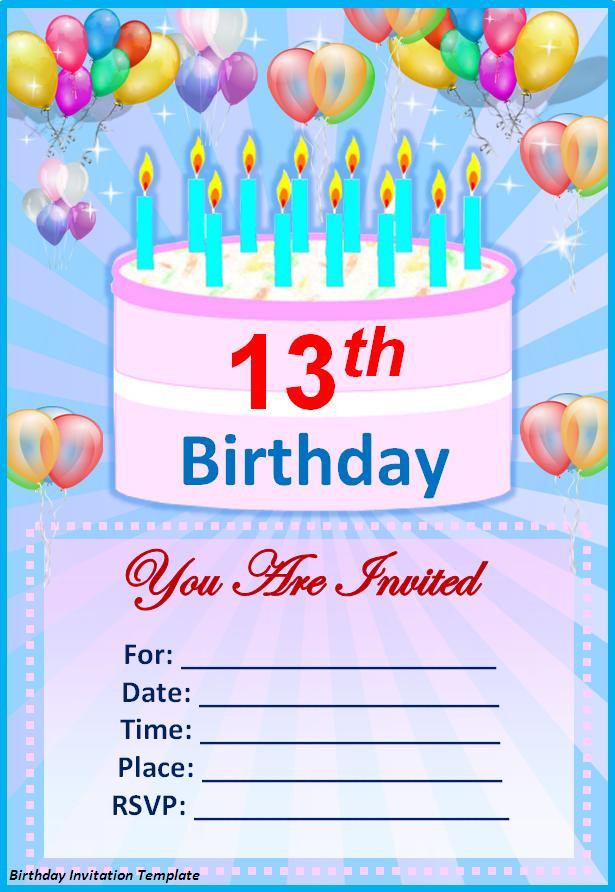 Make Your Own Birthday Invitations Free Printable
 12 Birthday Party Invitations – Party Ideas