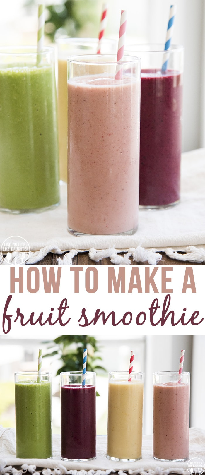 Making Fruit Smoothies
 Easy Fruit Smoothie Like Mother Like Daughter