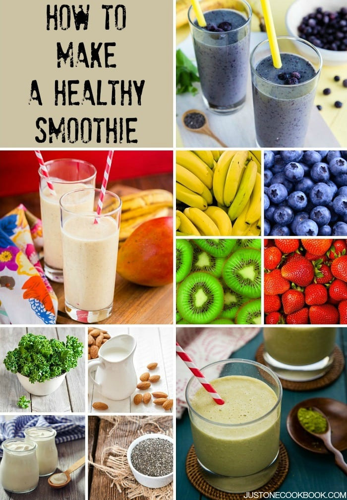 Making Fruit Smoothies
 How To Make Healthy Smoothies • Just e Cookbook