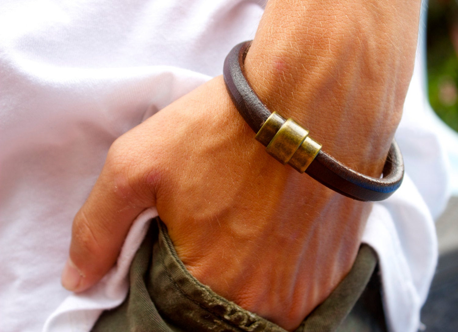 Male Graduation Gift Ideas
 Graduation Gift for Him Mens Handmade Bracelet Leather Cord