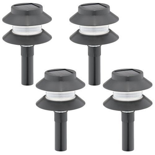 Malibu Led Landscape Lights
 Malibu 4 Pack Solar Plastic Tier Landscape Lights with