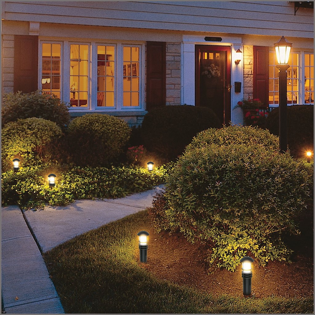 Malibu Led Landscape Lights
 Malibu Aged Iron Collection LED Bollard Pathway Light LED