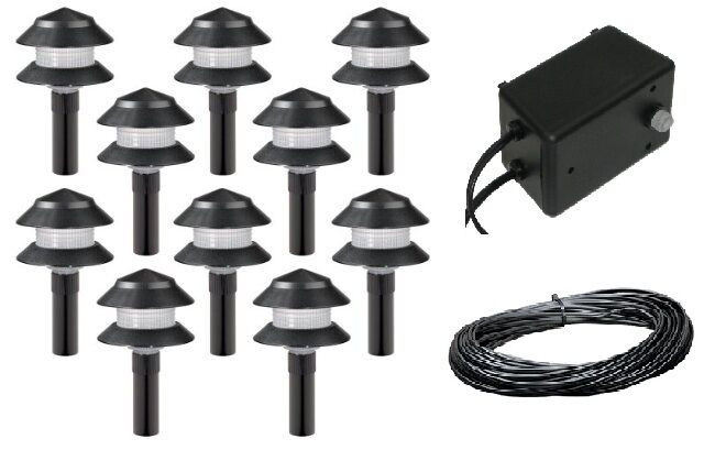 Malibu Low Voltage Landscape Light
 Malibu 10 Pack 4W Low Voltage Landscape Light Kit w 44w