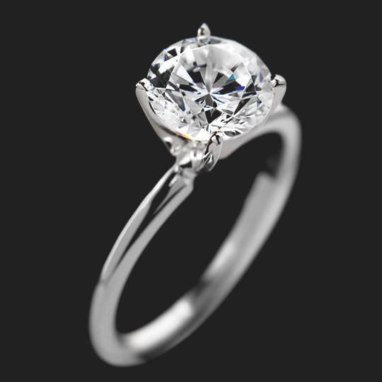 Man Made Diamond Engagement Ring
 Man Made Diamond Engagement Rings