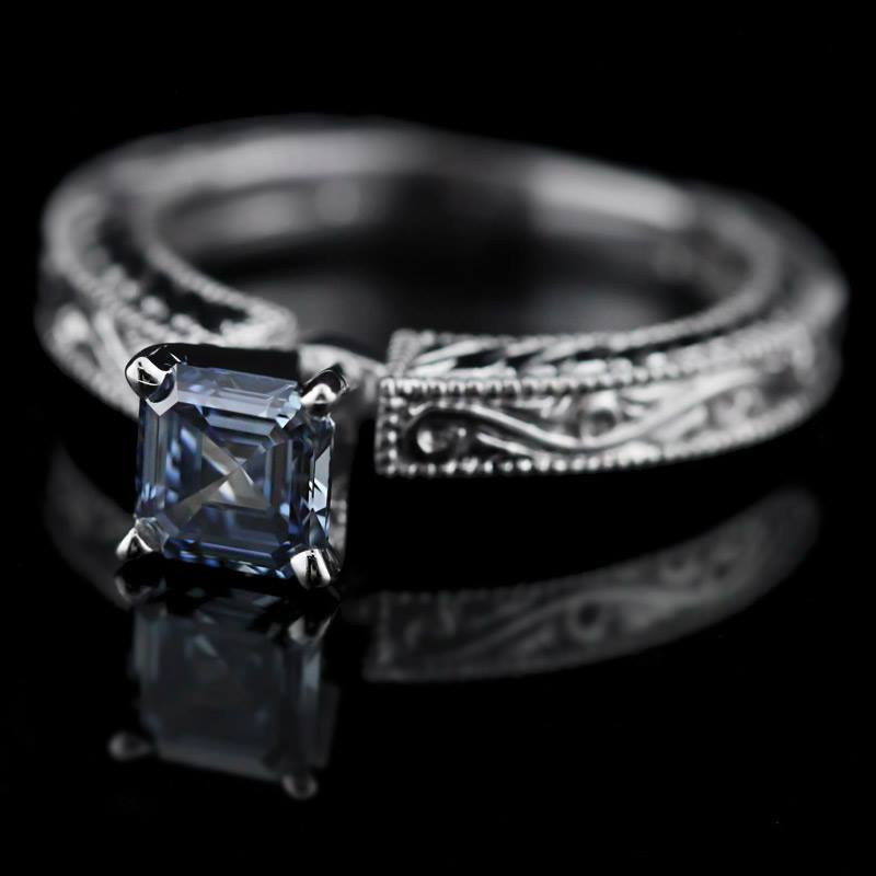 Man Made Diamond Engagement Ring
 Man Made Diamond Engagement Rings