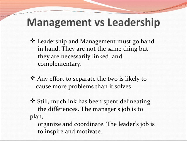 Manager Quotes Leadership
 Management vs leadership