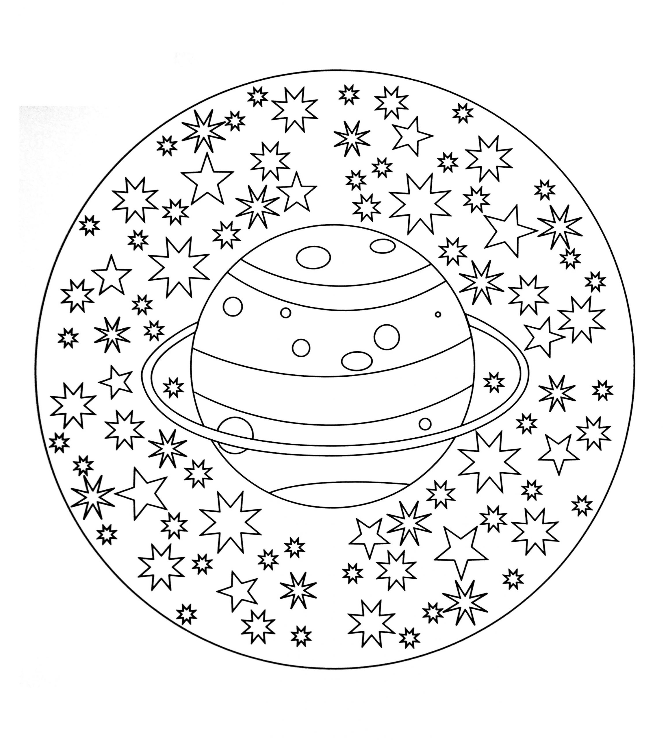 Mandala Coloring Pages For Kids
 Simple mandala 19 Mandalas Coloring pages for kids to