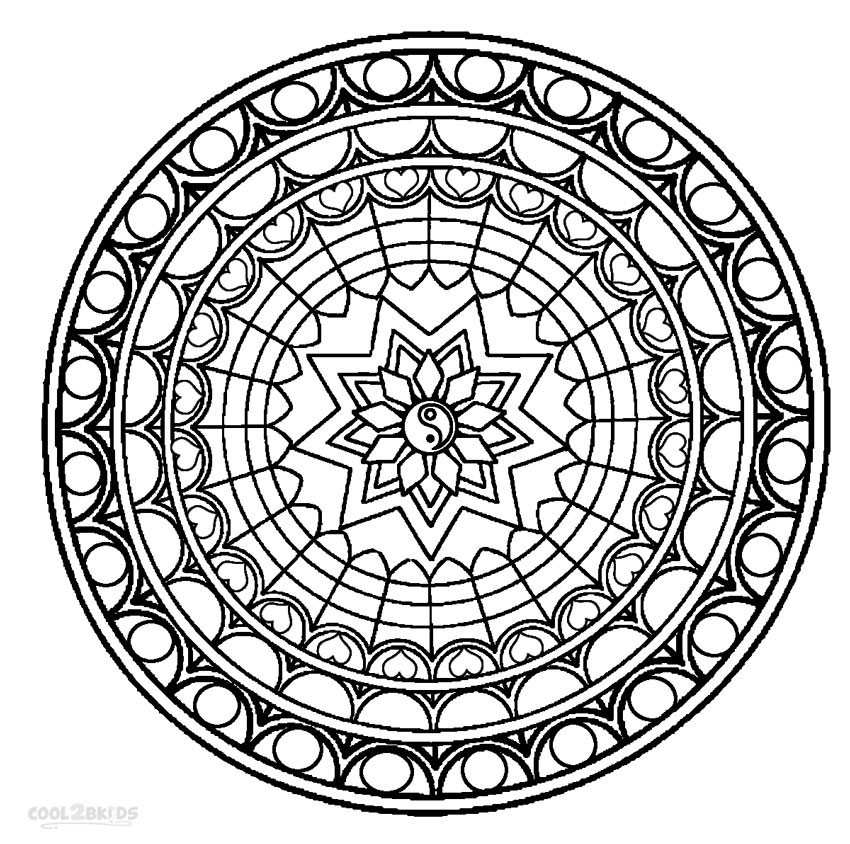 Mandala Coloring Pages For Kids
 Printable Mandala Coloring Pages For Kids