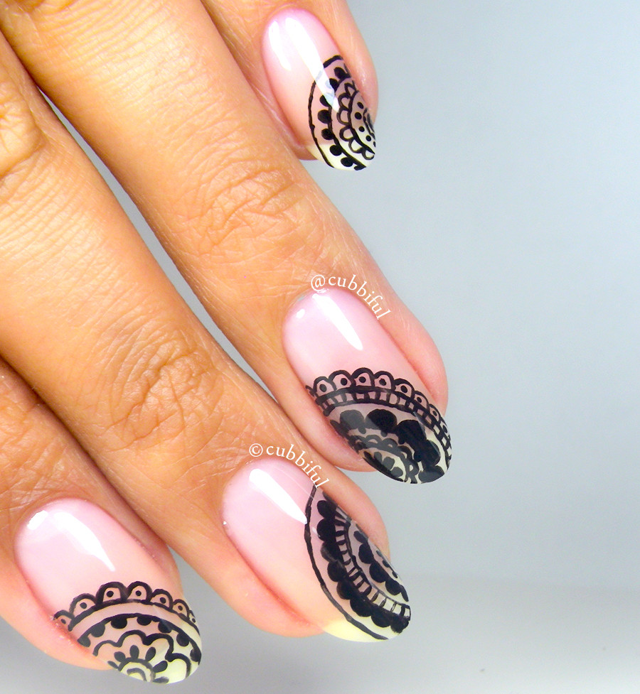 Mandala Nail Art
 cubbiful The Digit al Dozen Does Negative Space Day 4