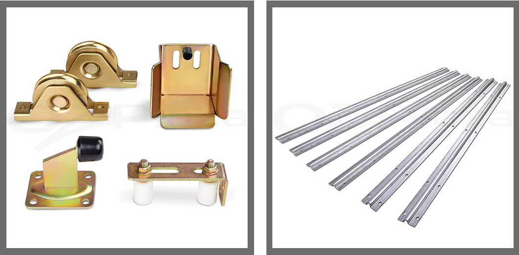 Manual Sliding Gate Kits DIY
 Sliding Gate Hardware Accessories Kit Track Wheels Stopper