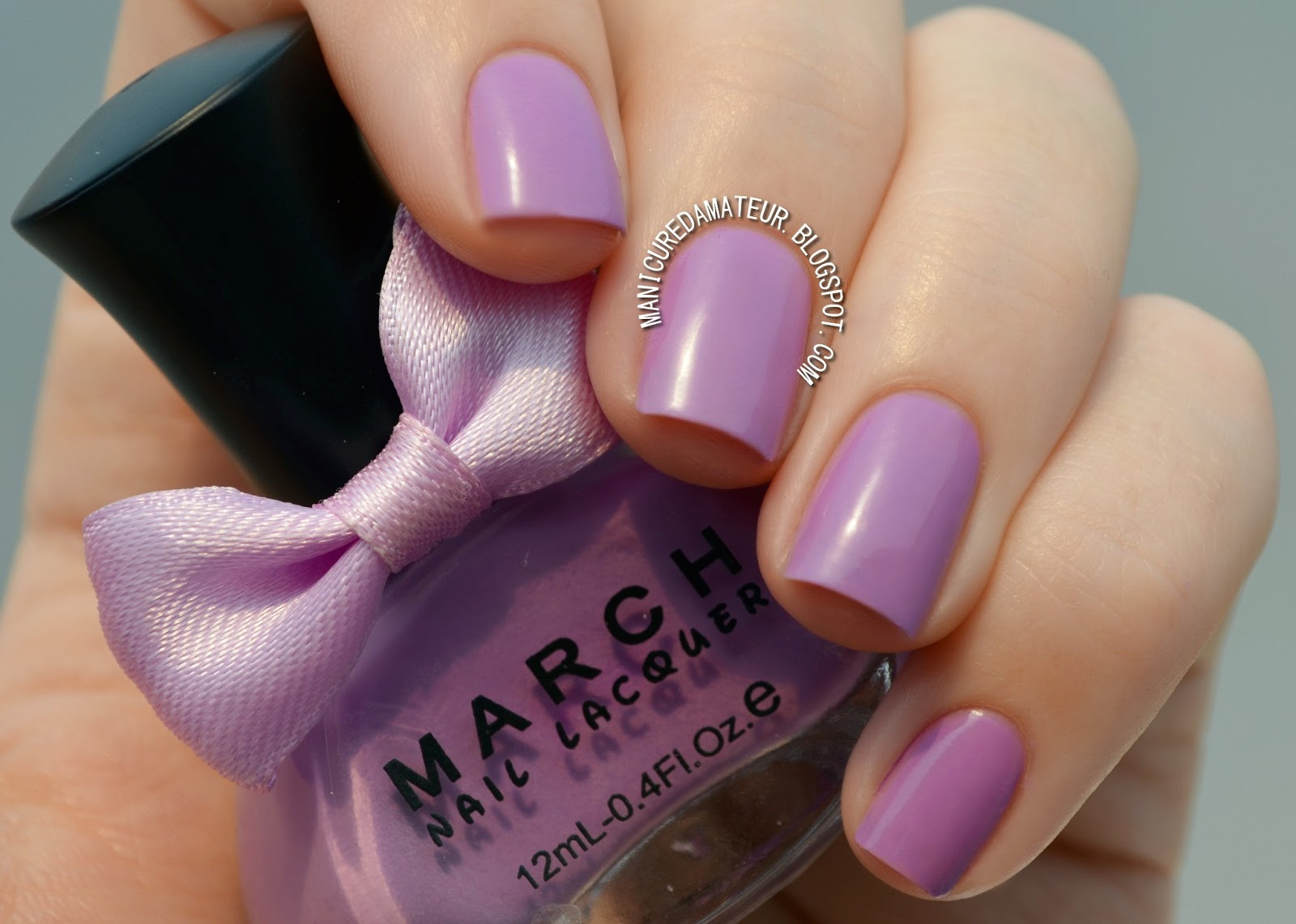 March Nail Colors
 The Manicured Amateur Swirly Stamped Ruffian Nail Art