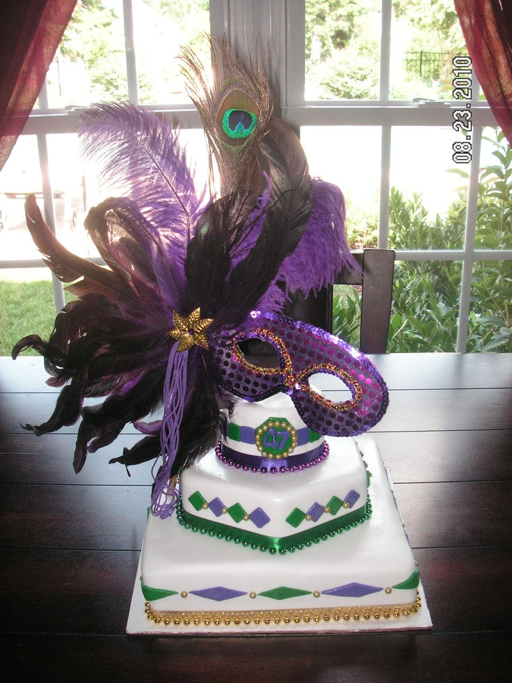 Mardi Gra Birthday Cake
 17 Best images about MARDI GRAS PARTY GRAS on Pinterest