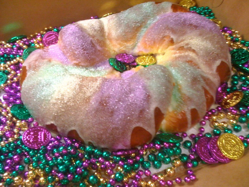 Mardi Gras King Cake Recipe
 Mardi Gras Food Mardi Gras king cake with cream cheese