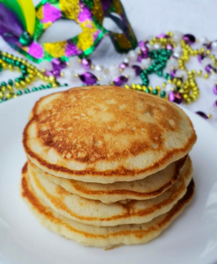 Mardi Gras Pancakes
 King Cake Pancakes for Mardi Gras and Fat Tuesday