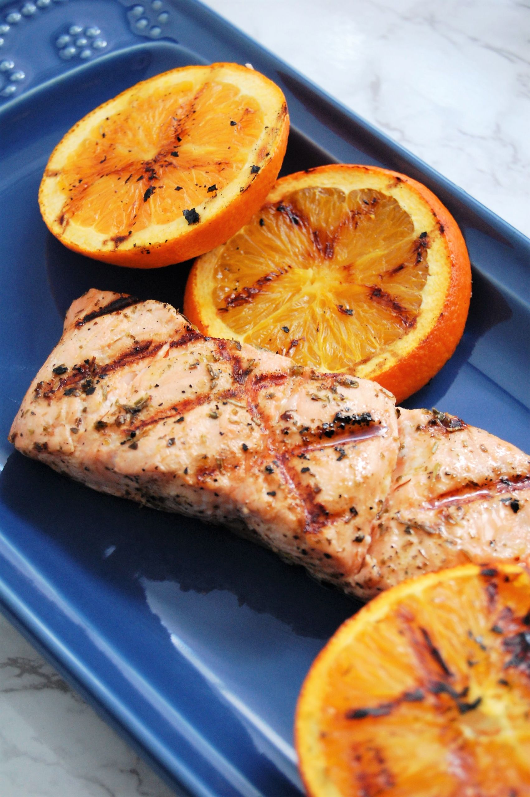 Marinades For Salmon
 Grilled Salmon with 4 Ingre nt Orange Herb Marinade