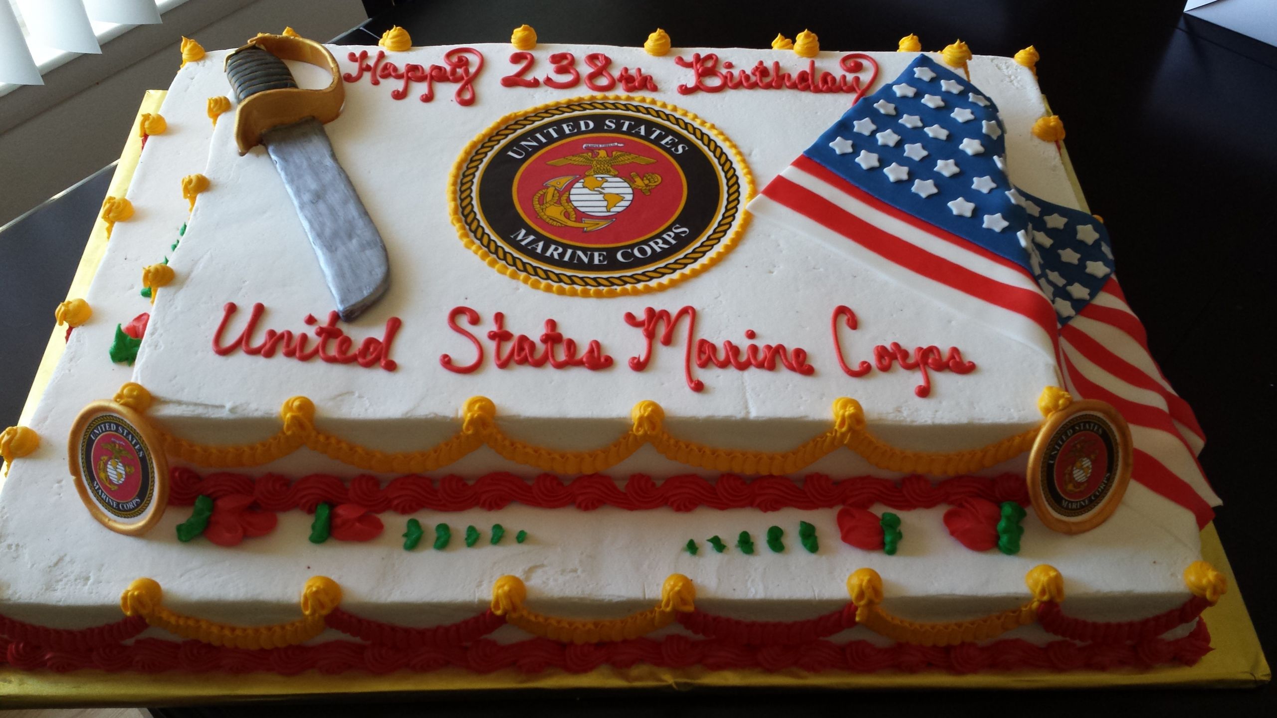 Marine Corps Birthday Cake
 Marine Corps 238Th Birthday CakeCentral