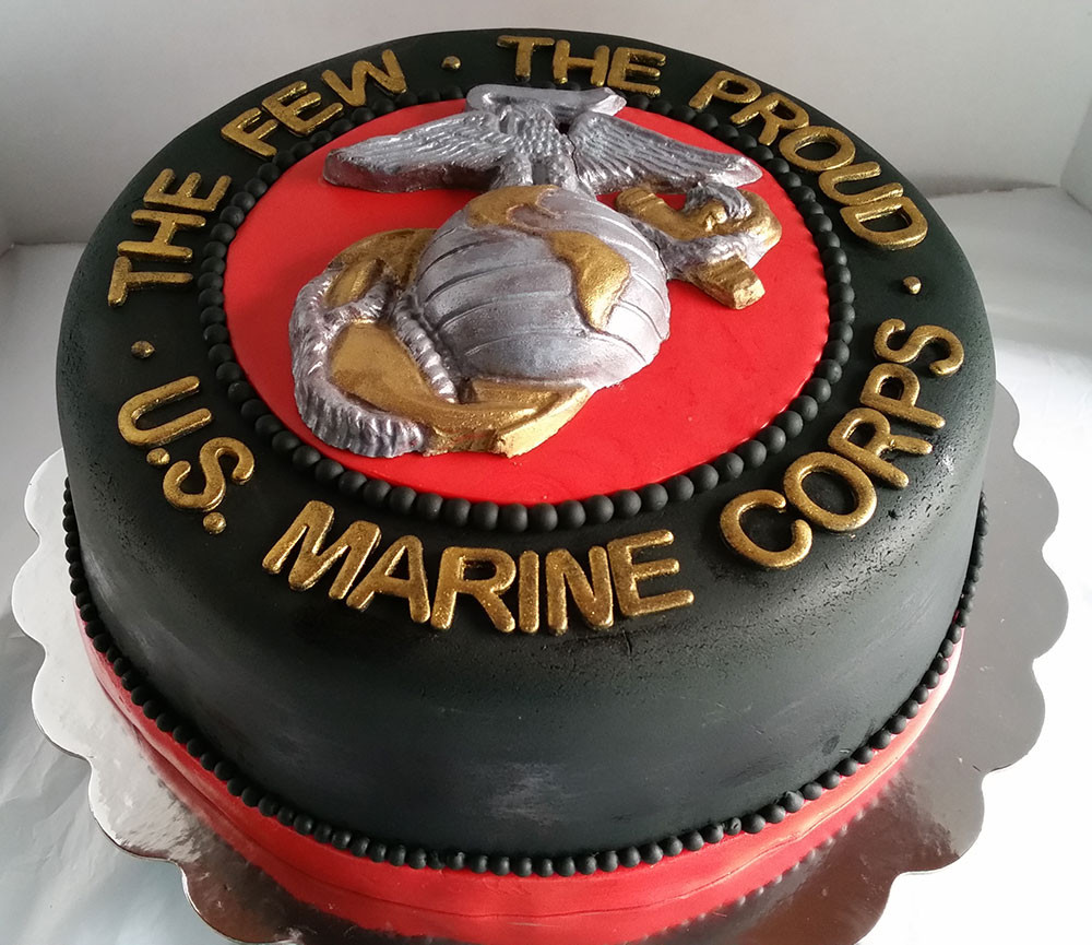 Marine Corps Birthday Cake
 San Antonio TX Custom Cakes