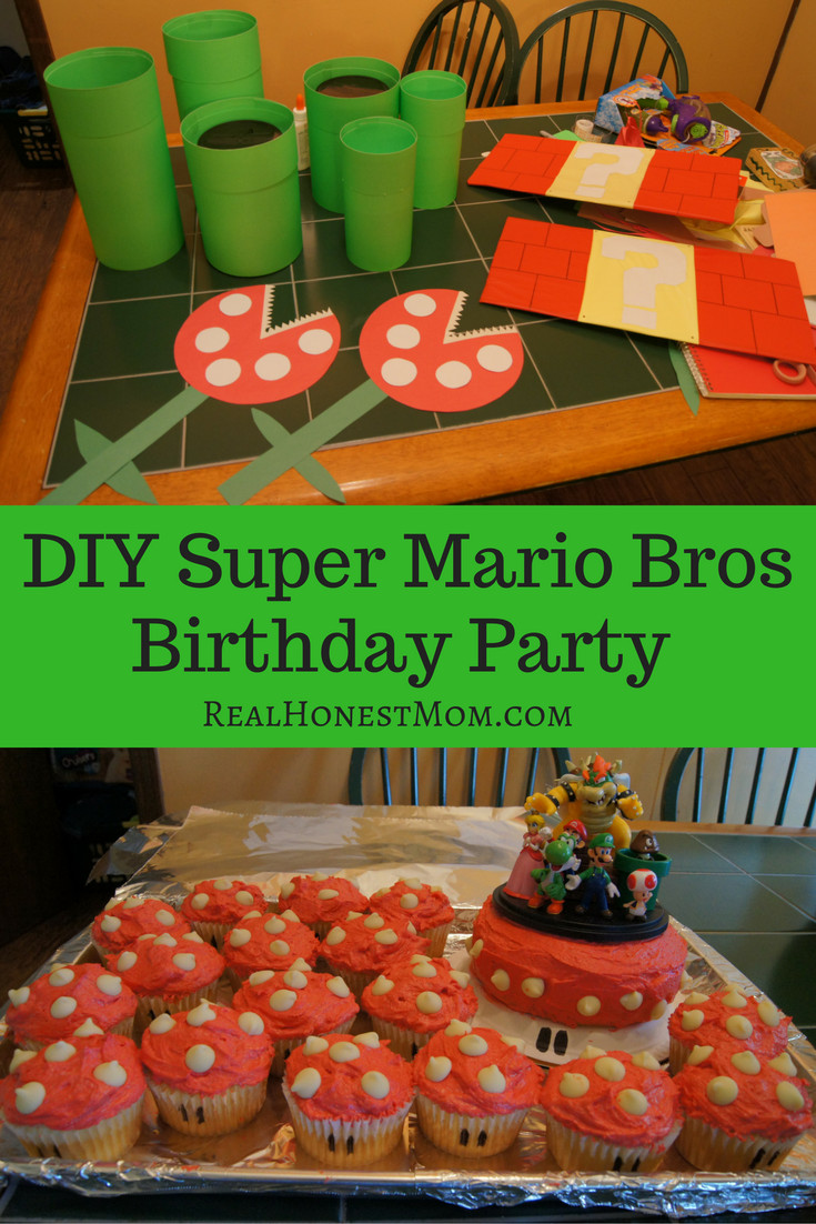 Mario Bros Birthday Party
 DIY Super Mario Bros Birthday Party Real Honest Mom